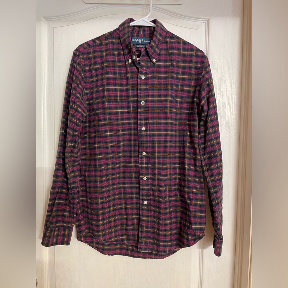 Ralph Lauren Men's Casual Plaid Shirt size M